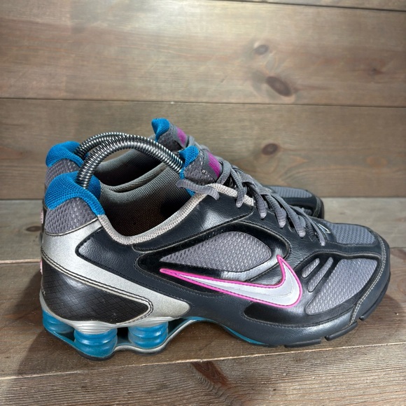 nike shox R4 womens size 9 shoes gray athletic running sneakers - Picture 2 of 9